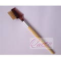 Pinceles de maquillaje de logotipo personalizado Pincel de ceja de mango de bambú